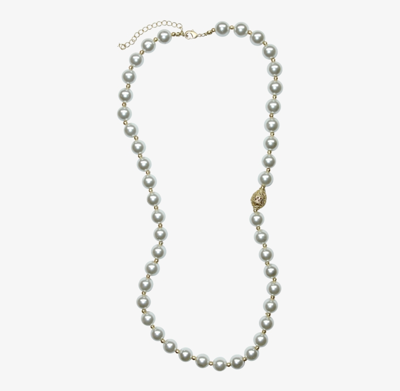 This Luxe Glass Pearl Necklace Features A Stunning - Necklace, transparent png download