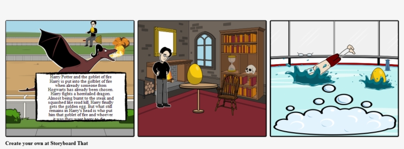 Harry Potter And The Golblet Of Fire - Cartoon, transparent png download