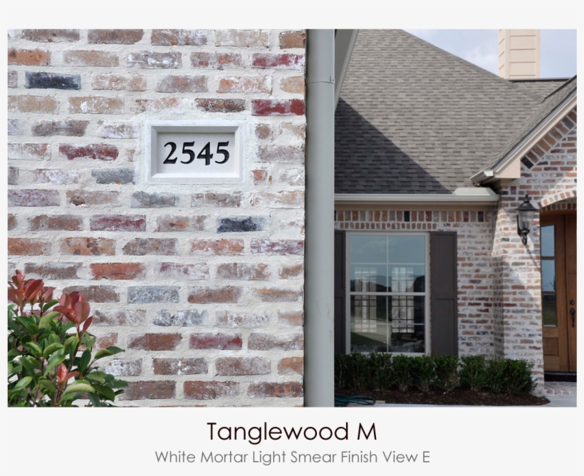 Tanglewood M White Mortar Flush Cut Light Smear Technique - Tanglewood Brick Old Texas, transparent png download