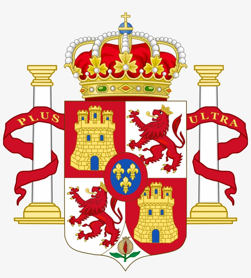 The Lesser Arms Of The Monarch Of Spain - Royal Coat Of Arms Of Spain, transparent png download