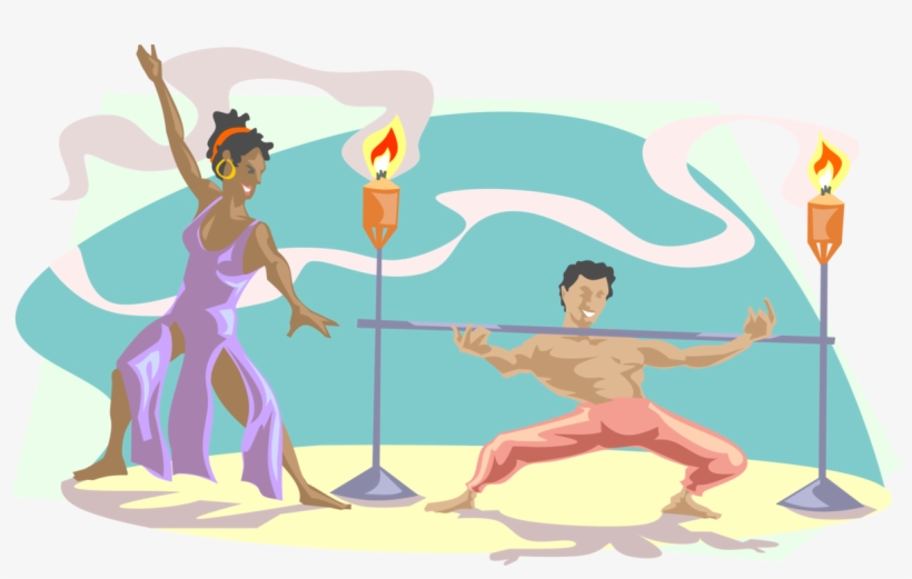 Vector Illustration Of Limbo Dancer Dances Traditional - Limbo Clipart, transparent png download