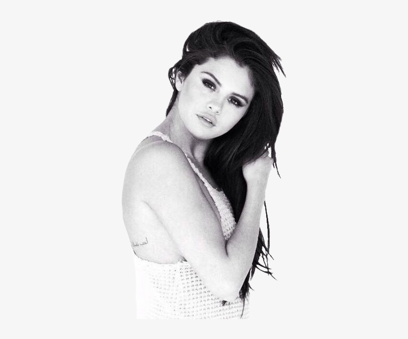 #selena Gomez - Selena Gomez Photoshoot Black And White, transparent png download