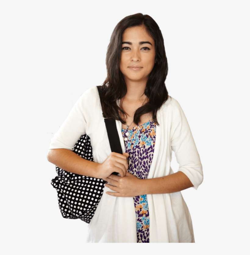 Free Png Female Student Png Images Transparent - College Student Walking Png, transparent png download