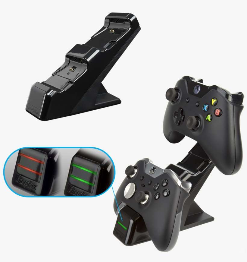 Pdp Energizer Xbox One Controller Charger With Rechargeable - Energizer Xbox One 2 X Conductive Charging System Including, transparent png download