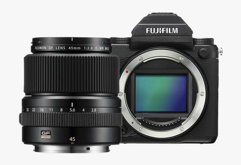 Buy Fujifilm Body With Fujifilm Lens Clifton Cameras - Fujifilm Gf 45mm F2.8 R Wr Lens, transparent png download