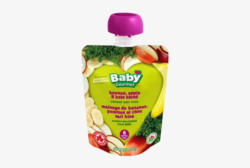 Banana Apple & Kale Blend - Baby Gourmet Banana, Apple And Kale Blend Baby Food, transparent png download