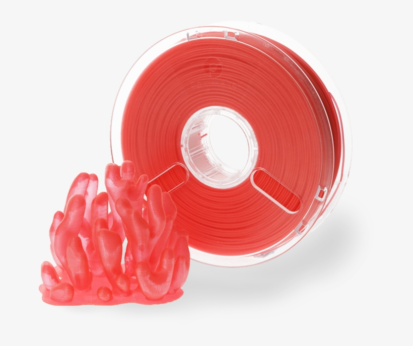 Pla Polyplus Filament 3,00 Mm, Translucent Red, Spool - Pla Filament Transparent, transparent png download