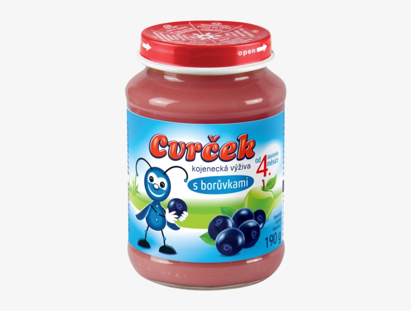 Baby Food Cvrček - Cvrček Ovocný Příkrm S Borůvkami 190g, transparent png download