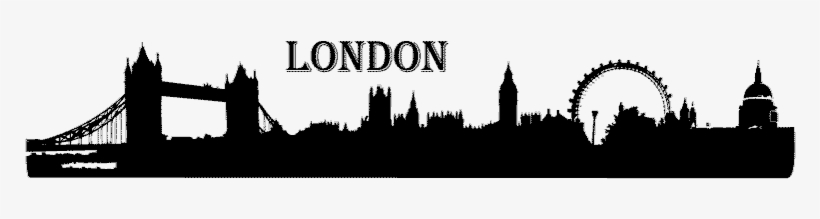 London Skyline Silhouette - Tower Bridge, transparent png download