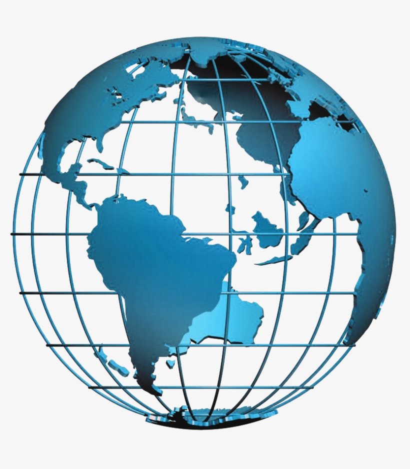 Clipart Black And White Stock Collection Of Free Download - Transparent Background Globe, transparent png download