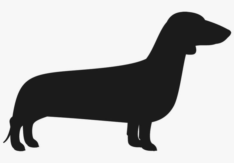 Dachshund Stamp - Dachshund Silhouette Transparent, transparent png download