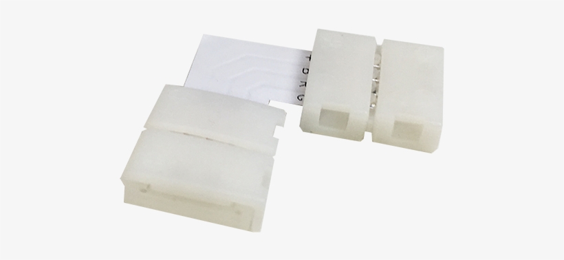 Connector For Smd 5050 Rgb Led Strip 90° L Shape - Electronic Component, transparent png download