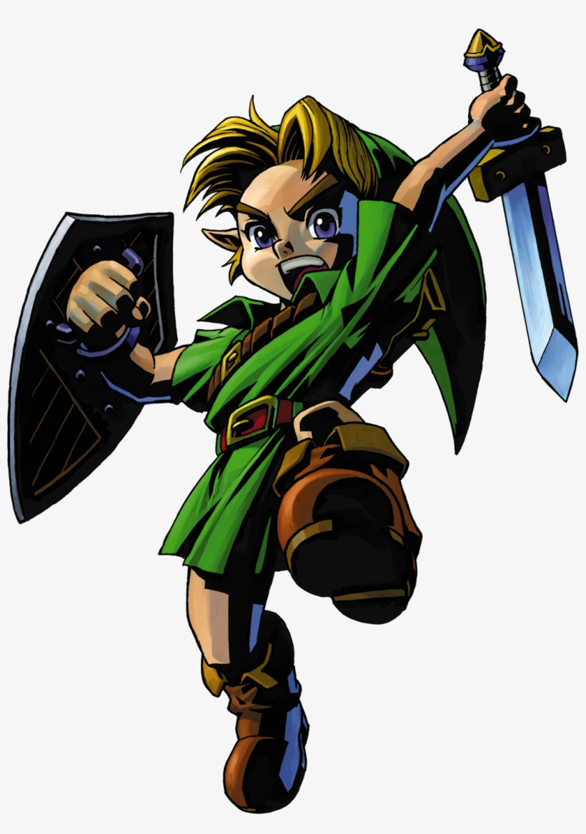 Link Artwork 2 - Legend Of Zelda Majora's Mask Link, transparent png download