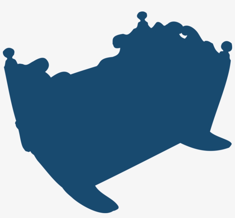 Baby Bedding Cots Silhouette Bassinet Furniture - Cot Silhouette, transparent png download