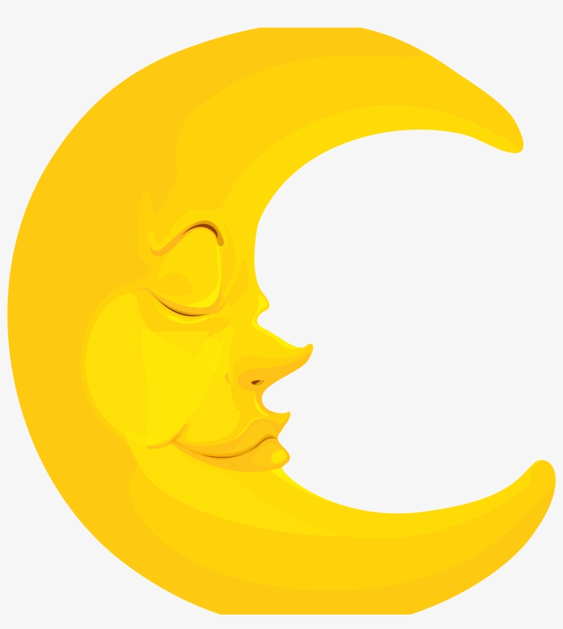 Moon Crescent Clipart Transparent Png - Transparent Background Moon Clipart, transparent png download