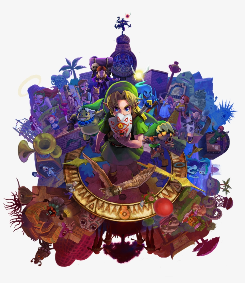 View All Images - Pdp Legend Of Zelda Majoras Mask 3ds Case, transparent png download