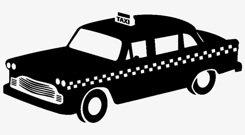 New York Taxi Silhouette, transparent png download