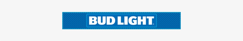 Bud Light Retro Logo Bar Mat - Electric Blue, transparent png download