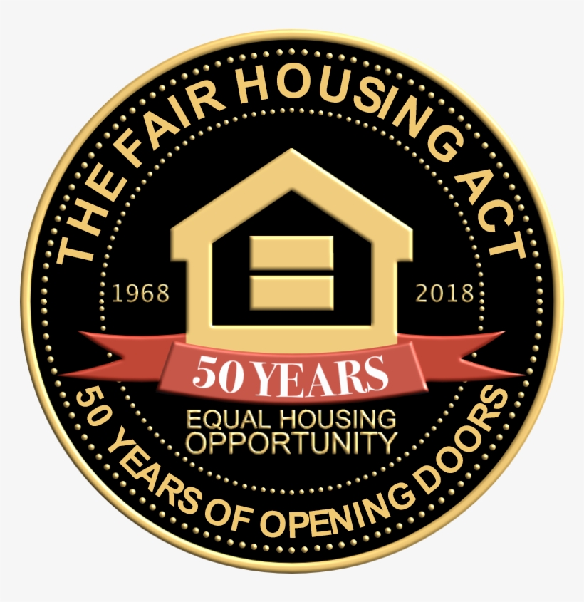 Fair Housing 50th Anniversary Signage, English - Badge, transparent png download