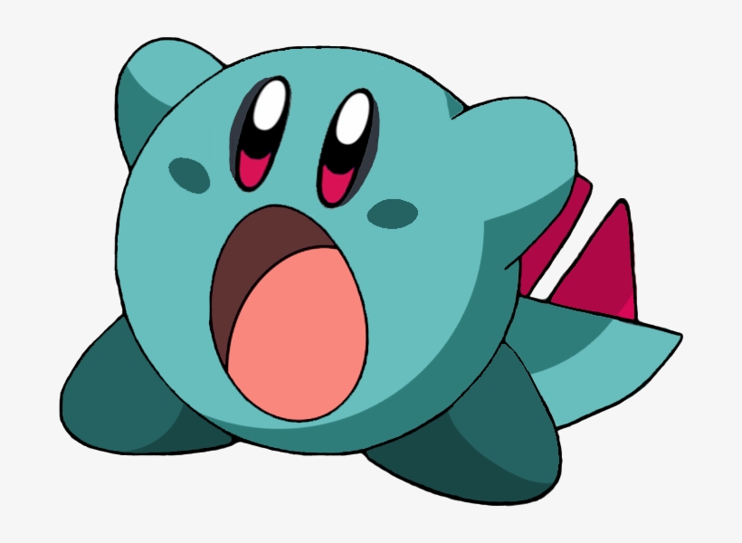 Totodile Kirby By Lelakaramela-d4c17uj - Kirby Pokemon Starters, transparent png download