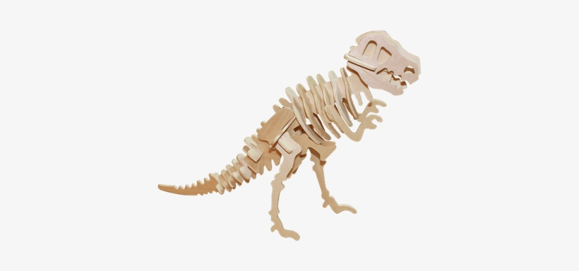 T-rex Skelet Wooden Puzzle - Tyrannosaurus Rex 3d Puzzle, transparent png download