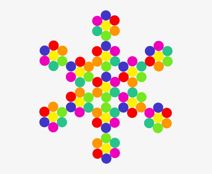 How To Set Use Colorful Snowflake Clipart, transparent png download
