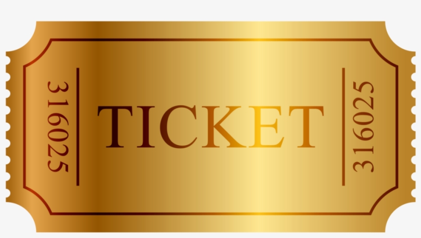 Banner Freeuse Library Tickets For Free Download On - Ticket Gold Png, transparent png download