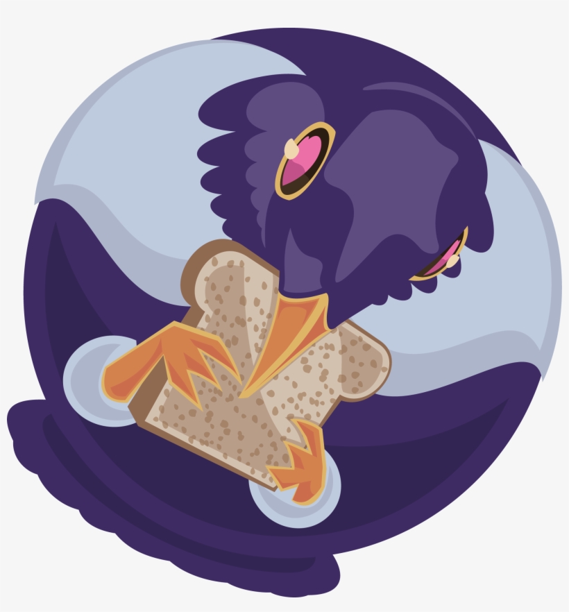 Download Trash Doves Purple Trash Dove Jojo Transparent PNG