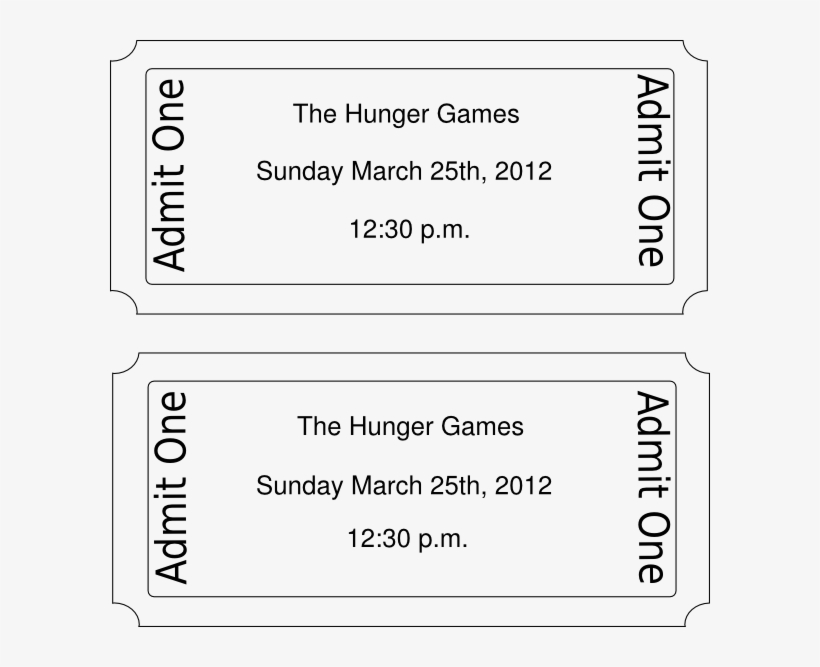 Movie Ticket Clip Art - Draw A Movie Ticket, transparent png download