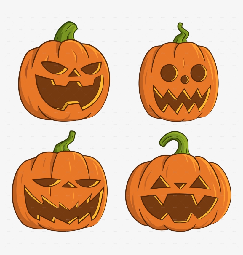 Pumpkins For Halloween By Gatts - Pumpkin Halloween Render, transparent png download
