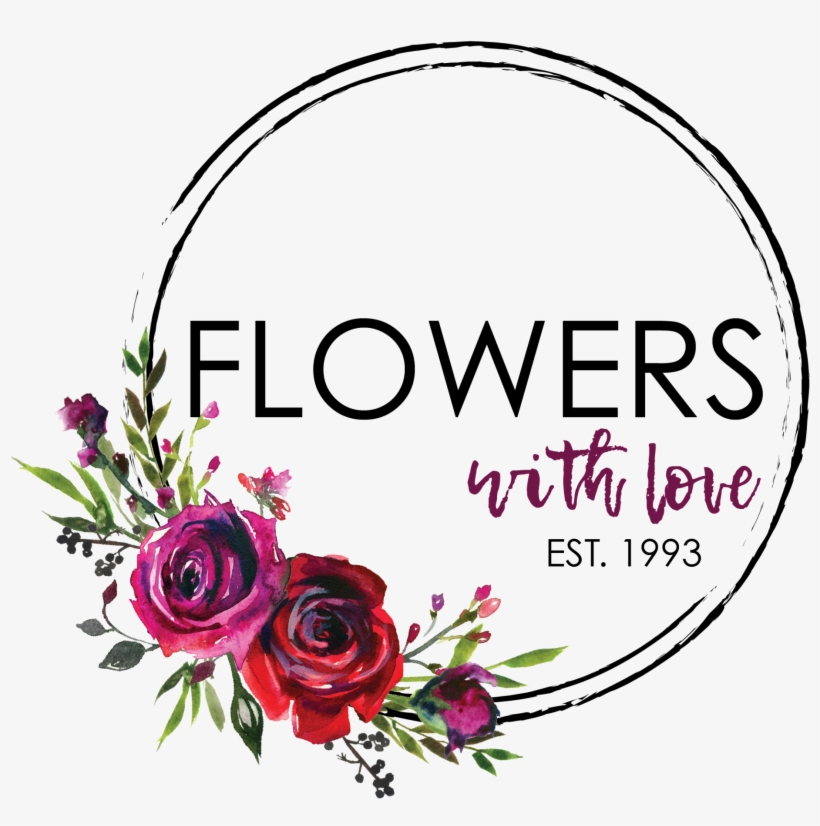 Flowers With Love Logo Medium Transparent-01 - Logo Flowers Love, transparent png download