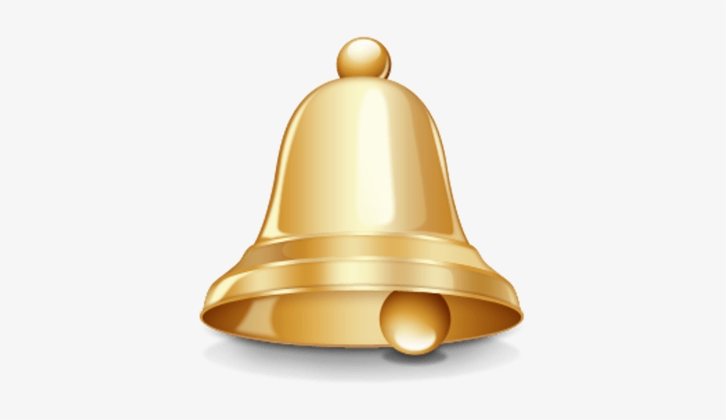 Gold Bell Clipart - Bell Transparent Background, transparent png download