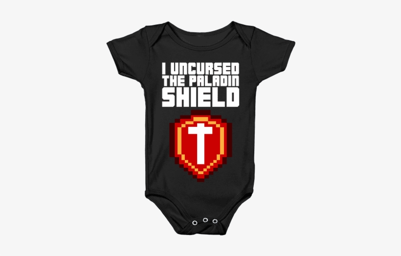 I Uncursed The Paladin Shield Baby Onesy - Active Shirt, transparent png download