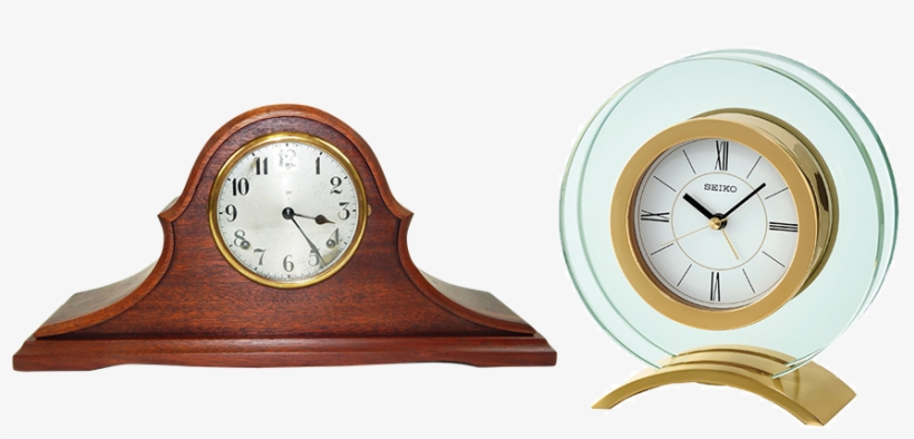 Mantel Clocks - Seiko Clocks Glass Mantel Alarm Clock Qhe057g, transparent png download