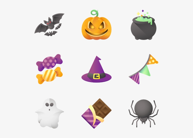 Halloween 50 Icons View 10 Packs - Halloween, transparent png download