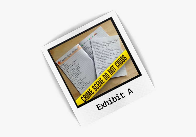 A Polaroid Image, Showing A Page Ripped Out Of A Recipe - Photograph, transparent png download