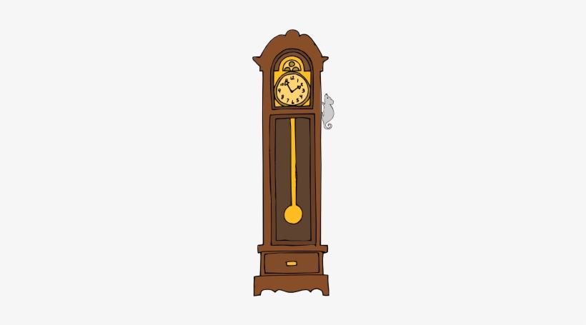 Grandfather Clock Clipart - Mouse Went Up The Clock, transparent png download