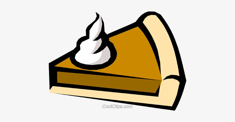 Pumpkin Pie Royalty Free Vector Clip Art Illustration - Cartoon Piece Of Pie, transparent png download