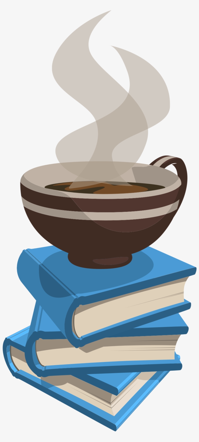 Coffee Book Banner Transparent - Book And Coffee Logo, transparent png download