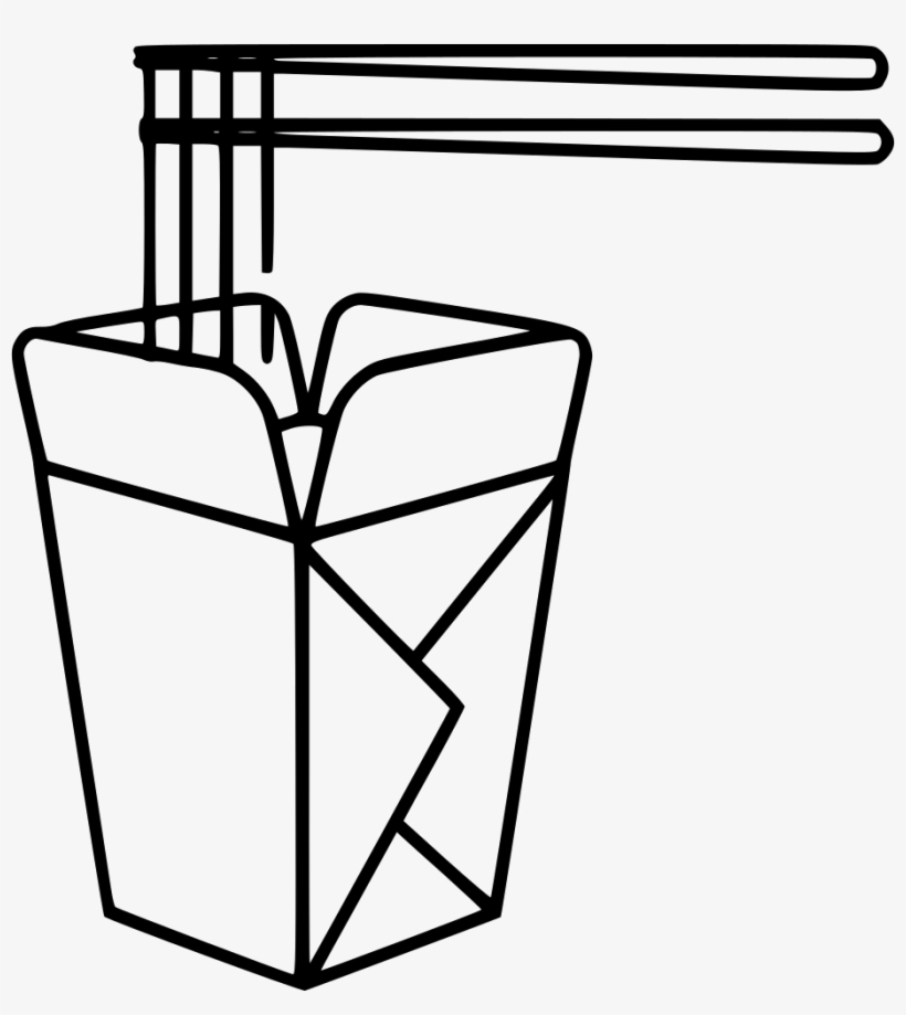 Chinese Food - - Line Art, transparent png download