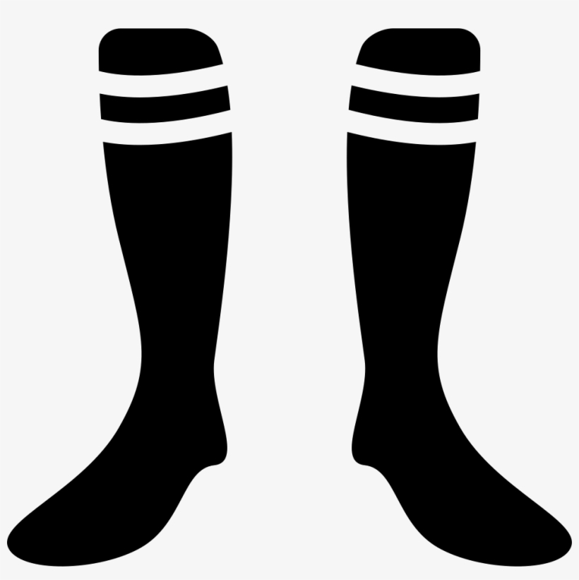 Football Socks With White Lines Design Comments - Calcetas De Futbol Dibujo, transparent png download