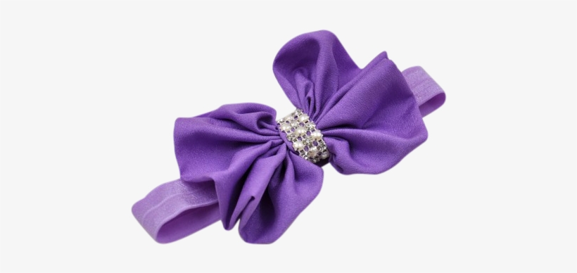 Baby Headband, Purple Headband, Bow Headband, Baby - Headband, transparent png download