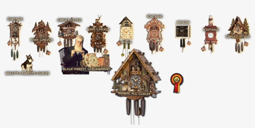 Cuckoo Clock 8-day-movement Chalet-style 44cm By Hönes, transparent png download