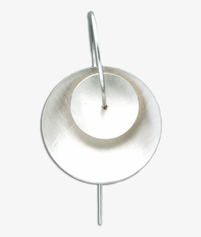 Flying Saucer Earrings - Silver, transparent png download