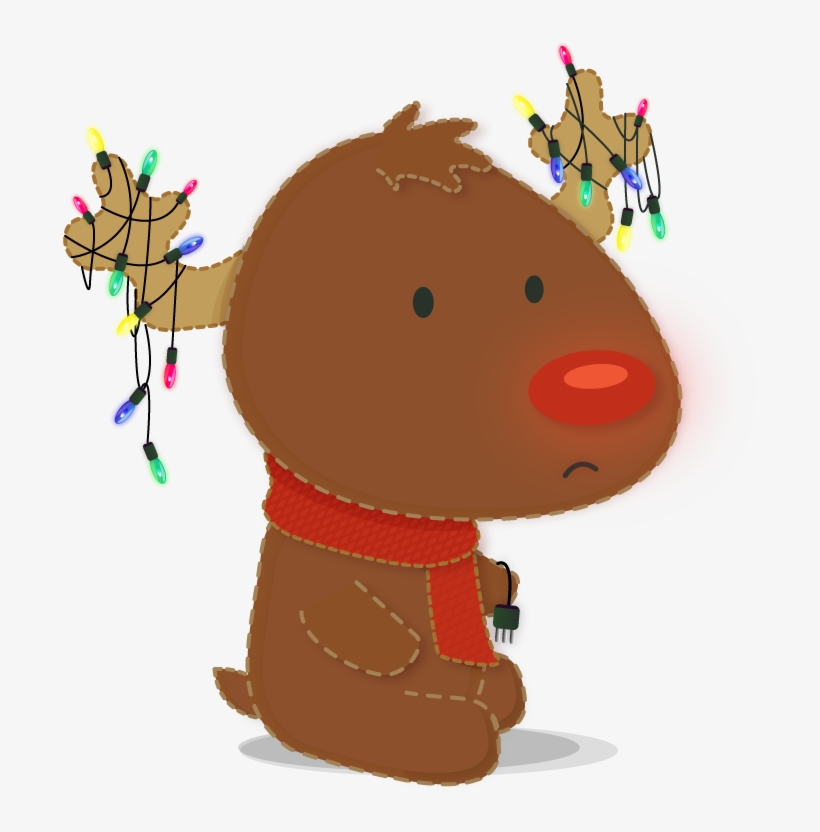 Rudolph The Red Nosed Reindeer - Cartoon, transparent png download