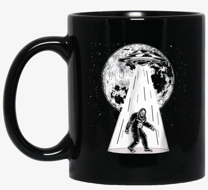 Bigfoot Alien Abduction S Funny Ufo Flying Saucer Tee - Gift For Soldier Boyfriend, transparent png download