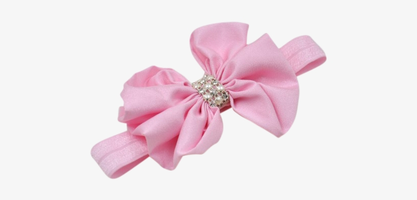 Pink Baby Headband, Baby Headband, Bow Headband - Headband, transparent png download