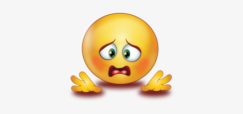 Scared Open Hands - Sticker, transparent png download