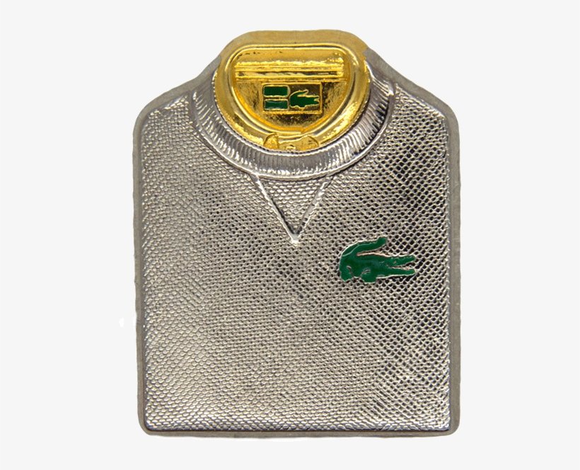 Lacoste Sweater Pin ,gold & Silver - Silver, transparent png download
