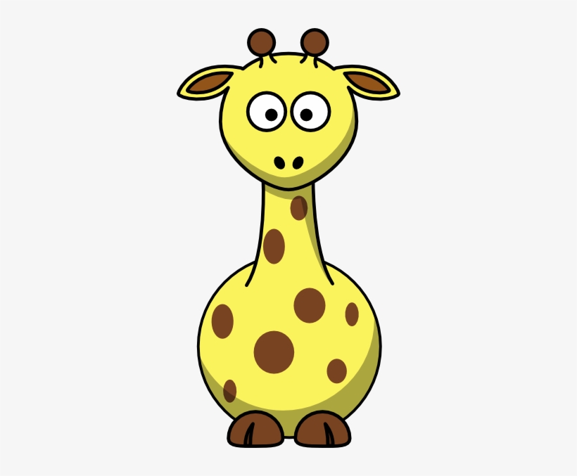 Cartoon Giraffe Svg Clip Arts 318 X 597 Px, transparent png download